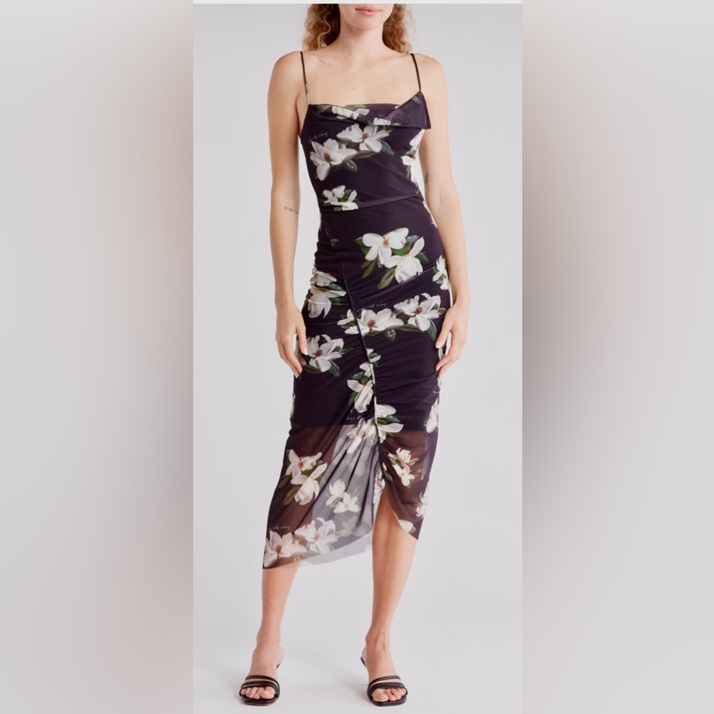 All Saints - Ruched, Floral, Ulla Alessa dress